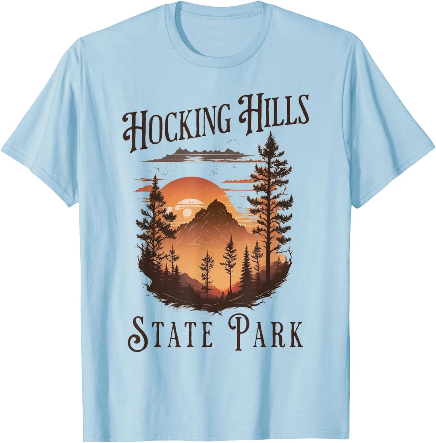 Hocking Hills T-Shirt - T-Shirt | Light Blue