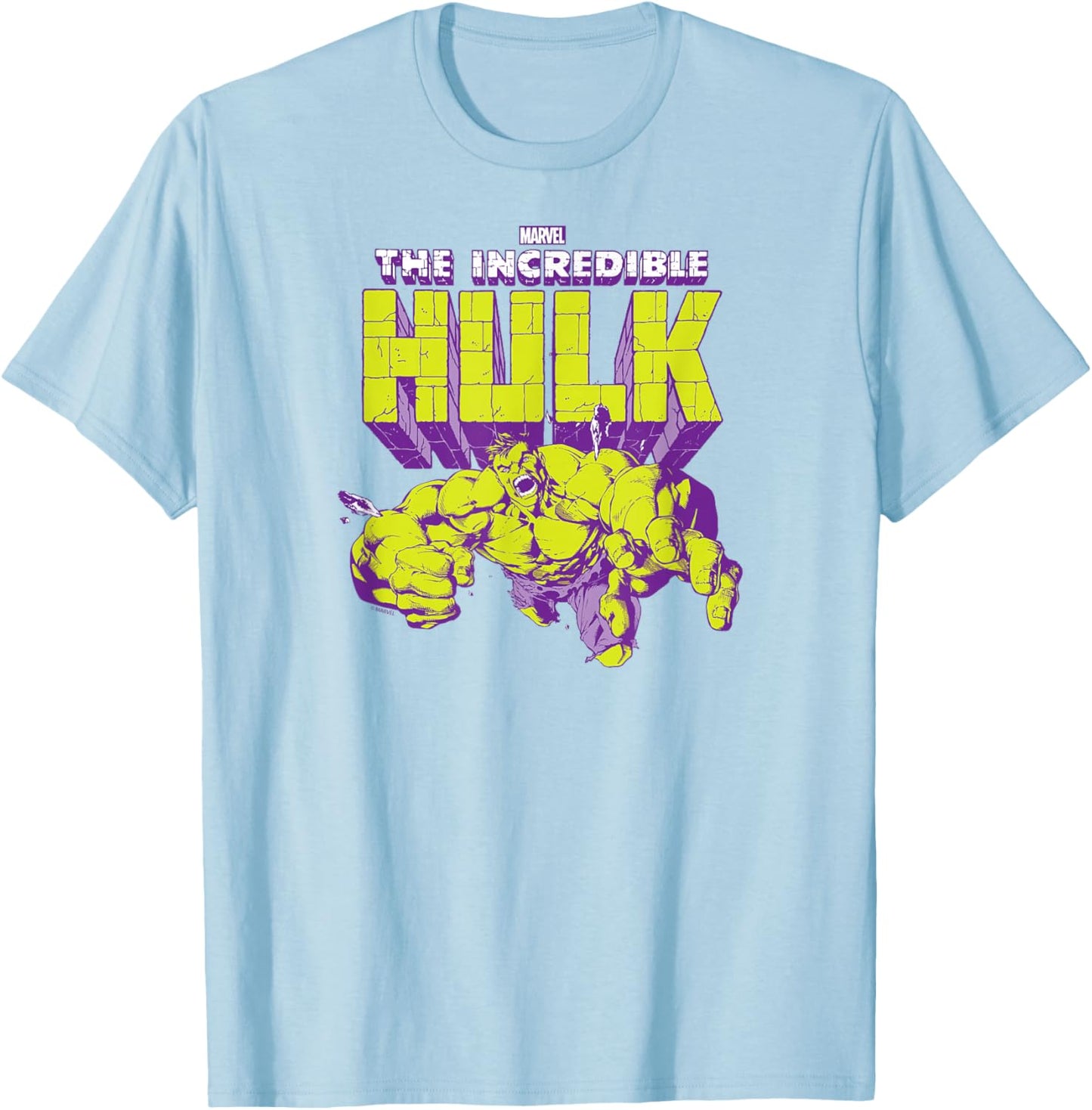 Hulk - Logo Pose T-Shirt - T-Shirt | Light Blue