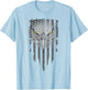 American Flag Bald Eagle Patriotic Eagle 4th of July USA Girls Kids Men T-Shirt - T-Shirt | Light Blue