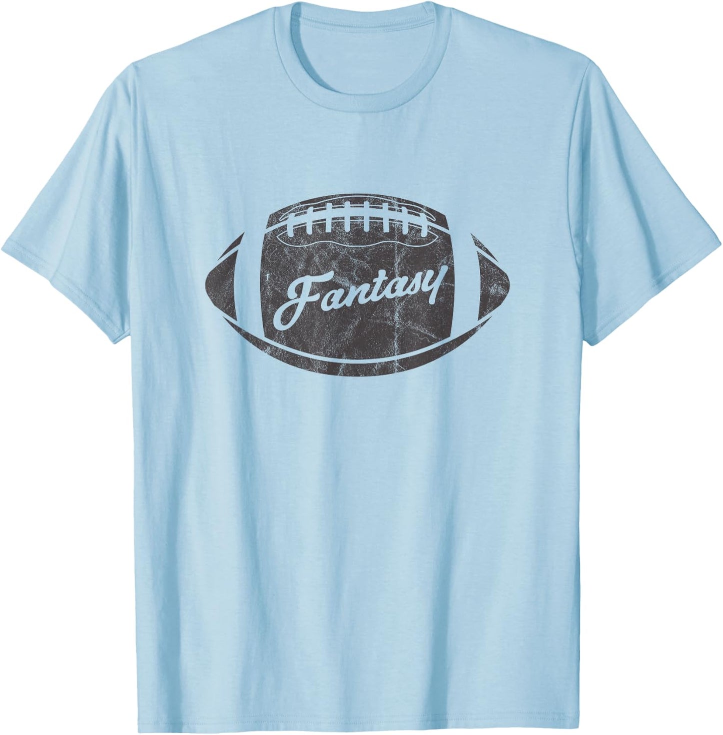 Vintage Fantasy Football Party Design Dress Trophy T-Shirt - T-Shirt | Light Blue