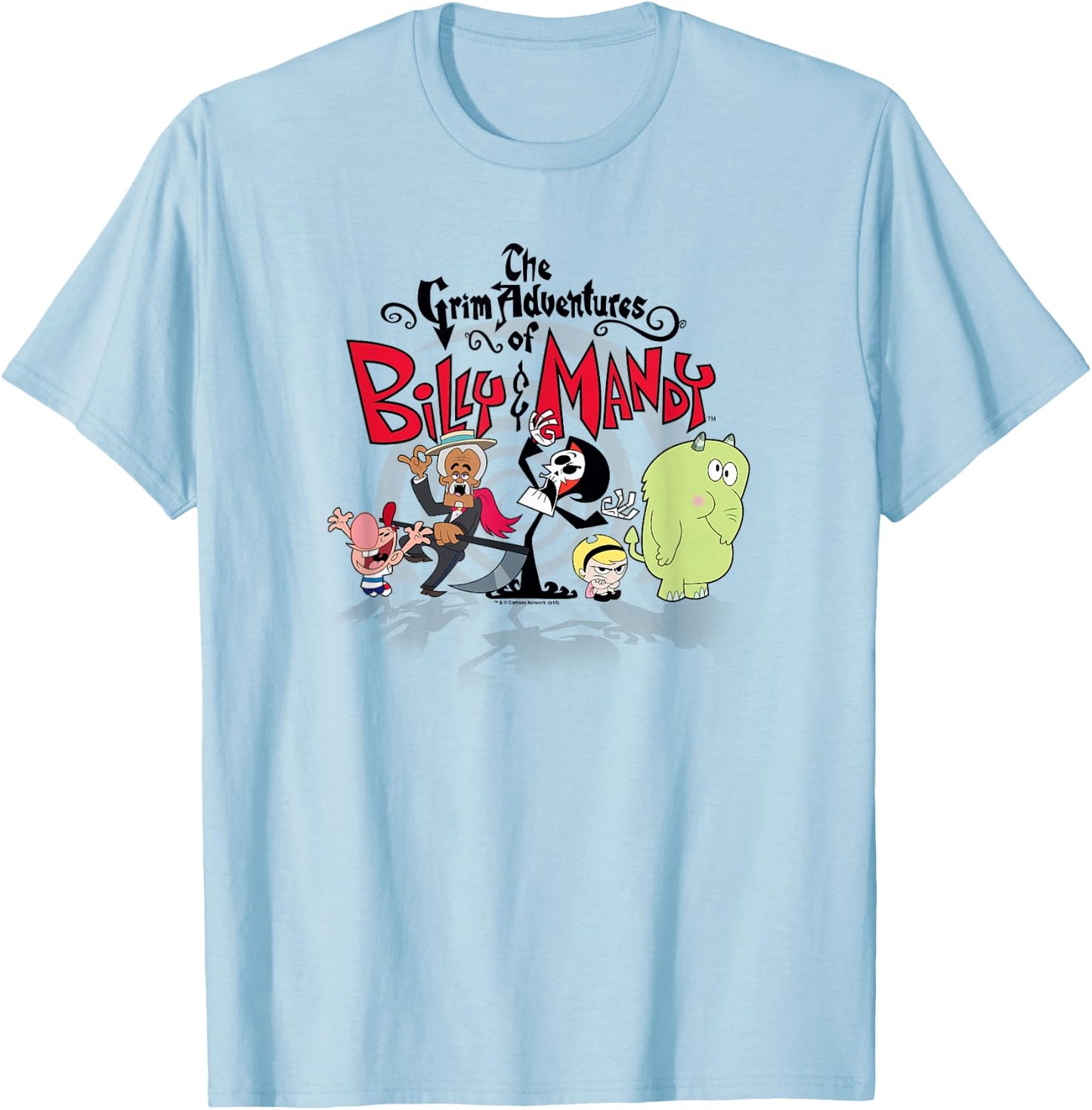 The Grim Adventures of Billy & Mandy Group Shot T-Shirt - T-Shirt | Light Blue