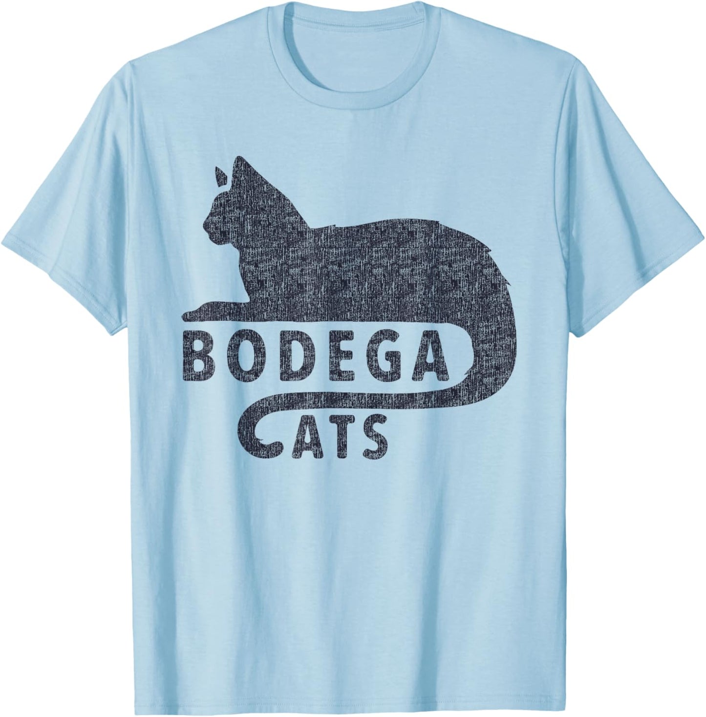 Bodega Cats Funny Black Cat Lover T-Shirt - T-Shirt | Light Blue