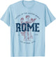 Vintage Italy Rome Retro T-Shirt - T-Shirt | Light Blue