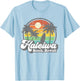 Vintage Haleiwa Beach Hawaii Surf Hawaiian Surfing 70's Gift T-Shirt - T-Shirt | Light Blue