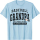 Baseball Grandpa Baseball Father's Day Loud Proud Family T-Shirt - T-Shirt | Light Blue