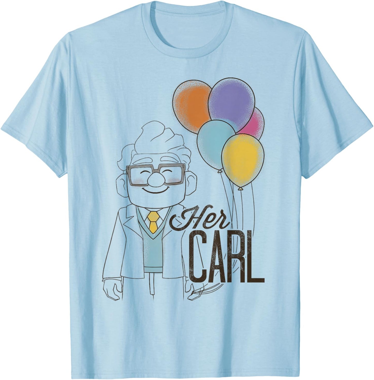 Disney Pixar Up Her Carl Couples Small T-Shirt - T-Shirt | Light Blue