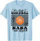 Groovy In My Basketball Nana Era Matching Family T-Shirt - T-Shirt | Light Blue