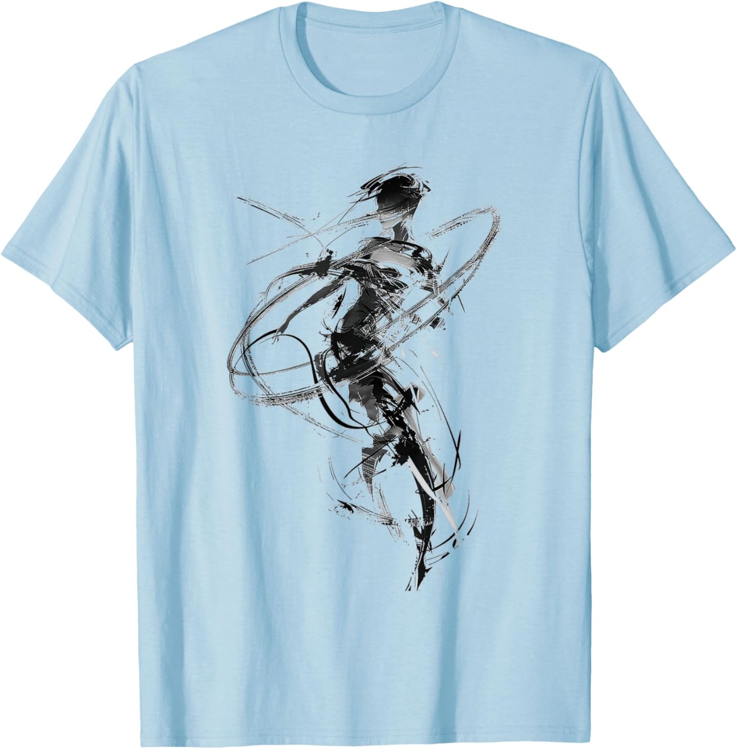Women Abstract Artist Drawing Human Art Women , white, S T-Shirt - T-Shirt | Light Blue