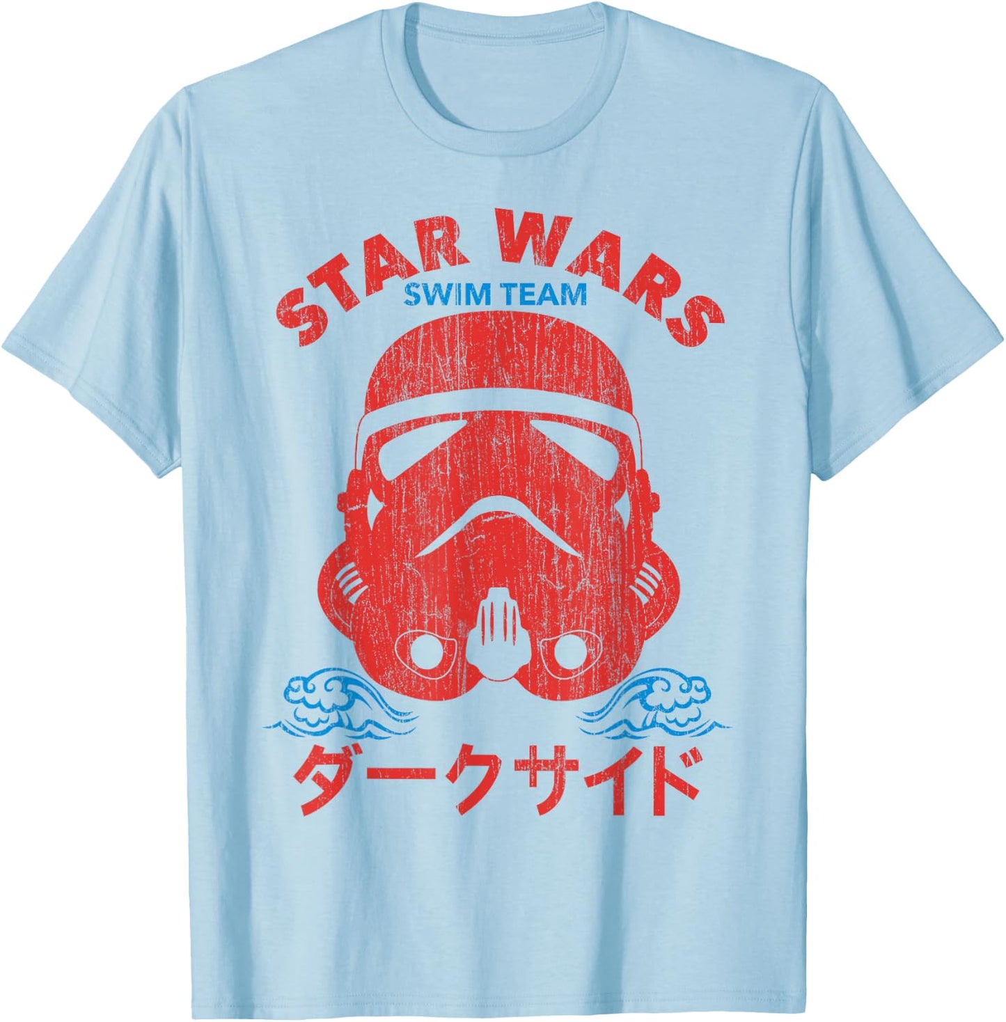 Star Wars Swim Team Stormtrooper Helmet T-Shirt - T-Shirt | Light Blue