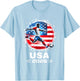 USA 2026 United States Sport USA 2026 Ball 2026 USA T-Shirt - T-Shirt | Light Blue