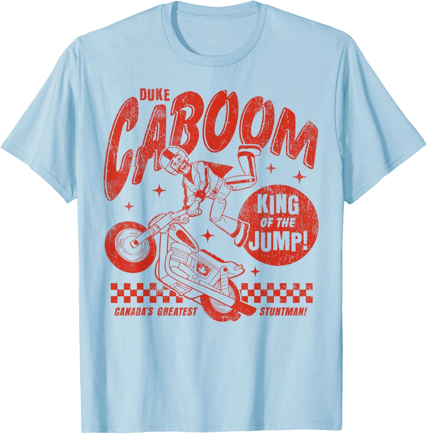 Disney Pixar Toy Story Duke Caboom Greatest Stuntman T-Shirt - T-Shirt | Light Blue