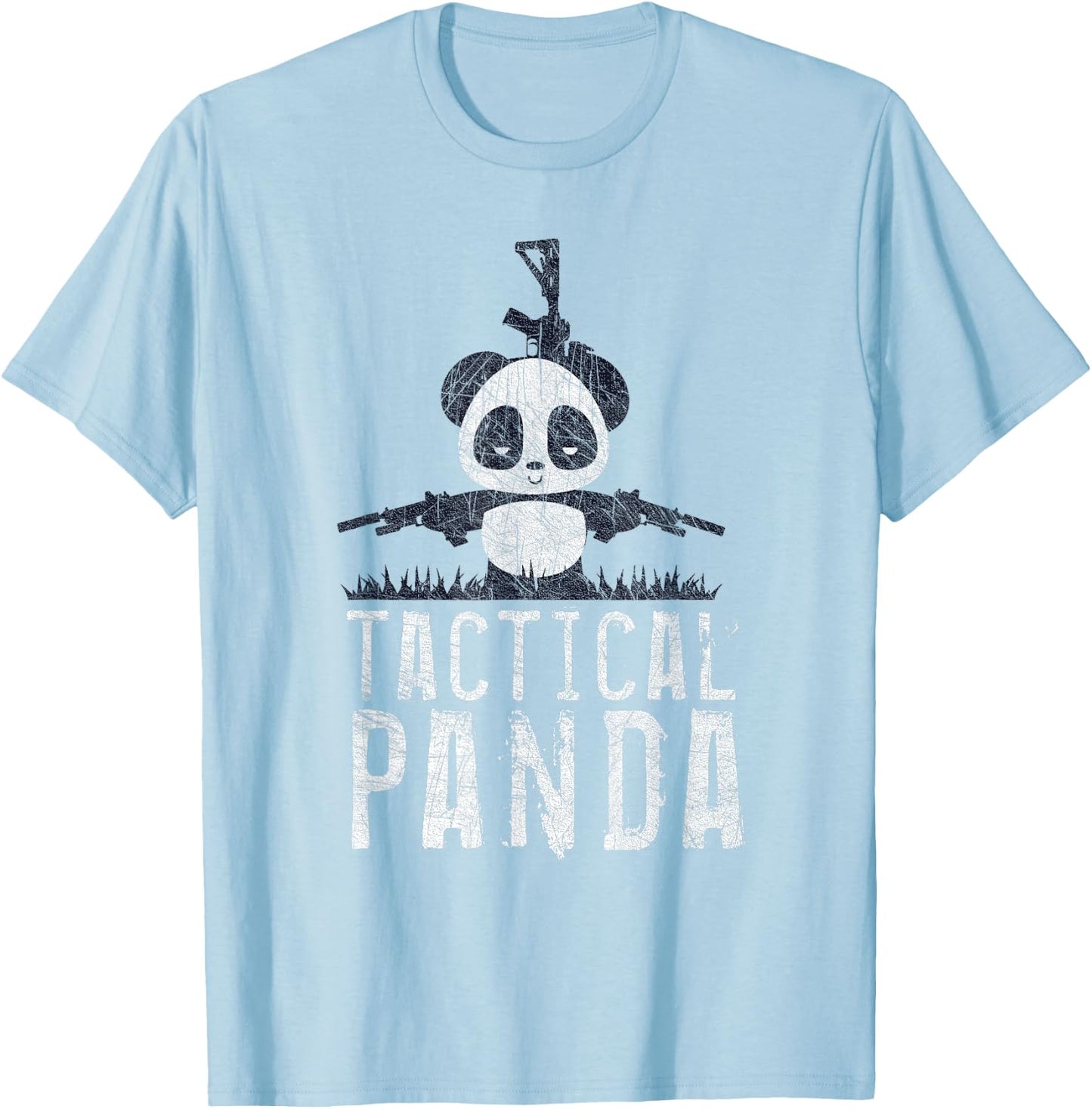 Panda , Battle Panda Bear, Gift T-Shirt - T-Shirt | Light Blue
