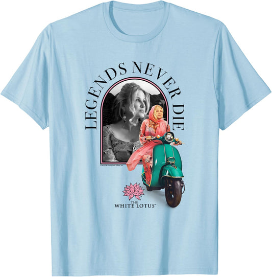 Legends Never Die , grey, S T-Shirt - T-Shirt | Light Blue