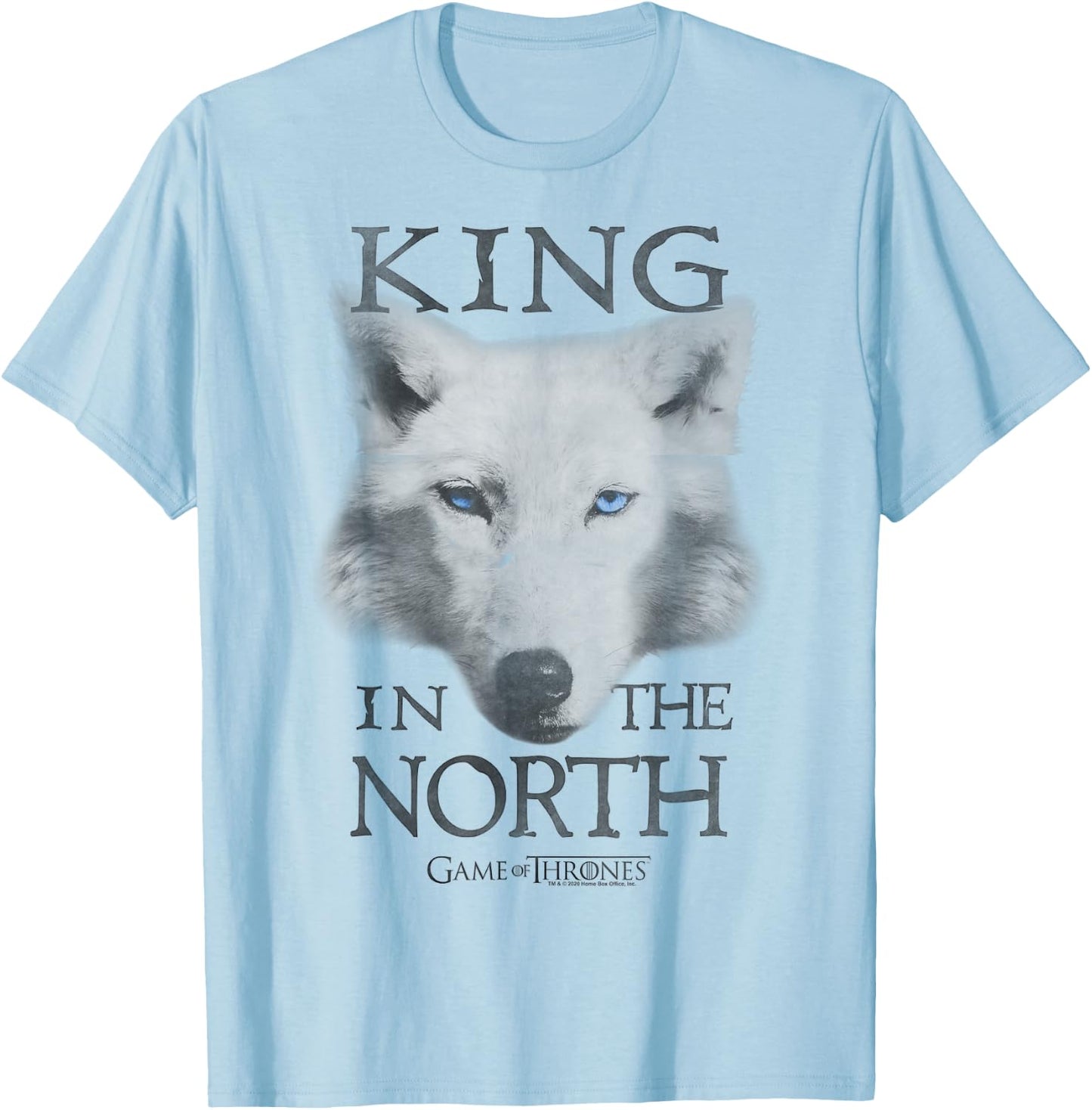 Game Of Thrones King In The North T-Shirt - T-Shirt | Light Blue