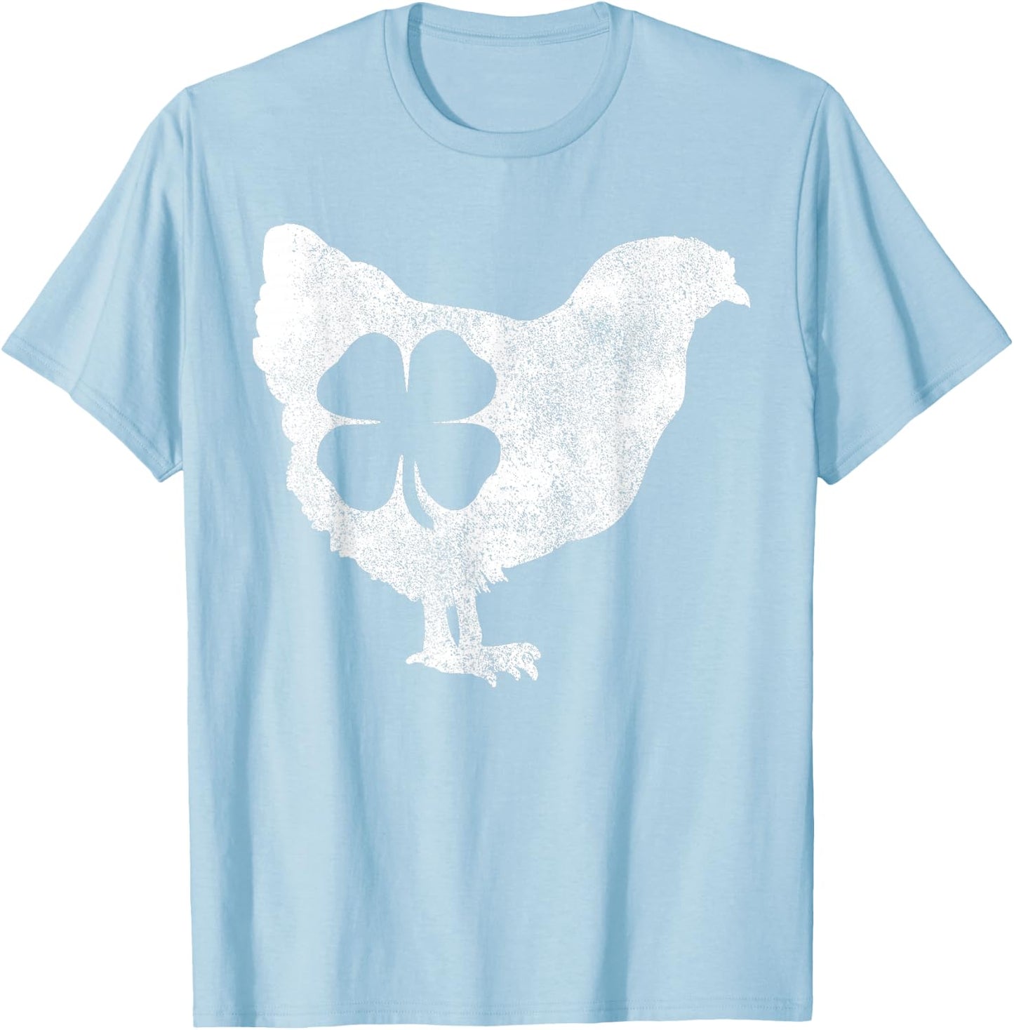 Chicken Bird Hen Shamrock St. Patrick's Day Saint Paddy's T-Shirt - T-Shirt | Light Blue