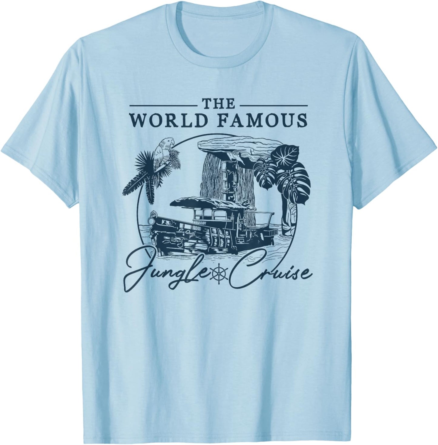 Disney Jungle Cruise World Famous V2 Small T-Shirt - T-Shirt | Light Blue