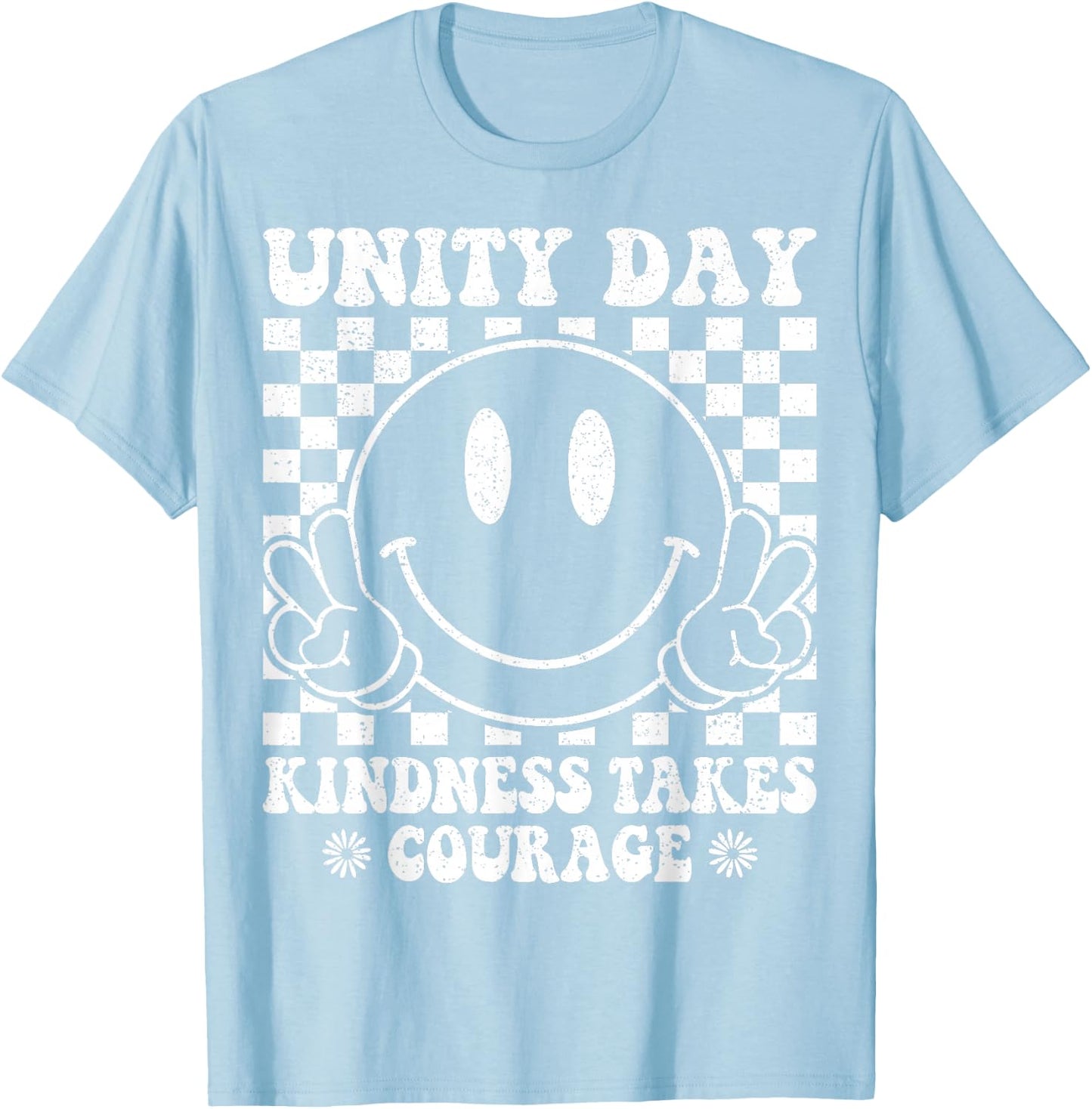 Orange Unity Day Anti Bullying Kindness Takes Courage T-Shirt - T-Shirt | Light Blue