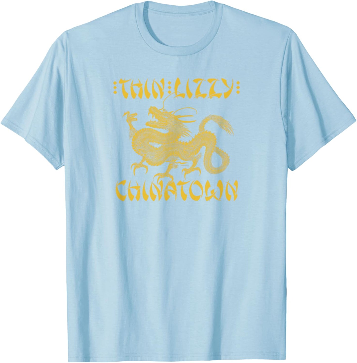 Thin Lizzy – Dragon Logo Red T-Shirt - T-Shirt | Light Blue