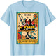 Reading Spicy Book Romance The Hockey Romance Tarot Card T-Shirt - T-Shirt | Light Blue