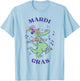 Crocodile Mardi Grawr Costume Mardi Gras Gator Men Women Kid T-Shirt - T-Shirt | Light Blue