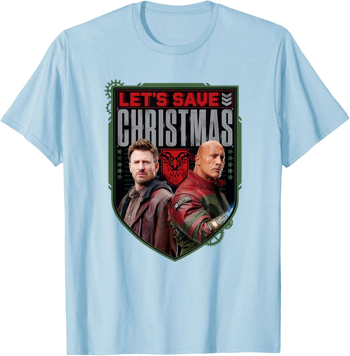 Red One - Let's Save Christmas T-Shirt - T-Shirt | Light Blue
