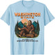 State of Washington Funny Bigfoot Drinking Beer Sasquatch T-Shirt - T-Shirt | Light Blue