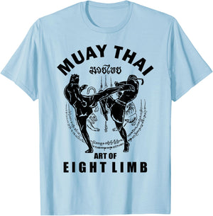 Muay Thai Art Of Eight Limb T-Shirt - T-Shirt | Light Blue
