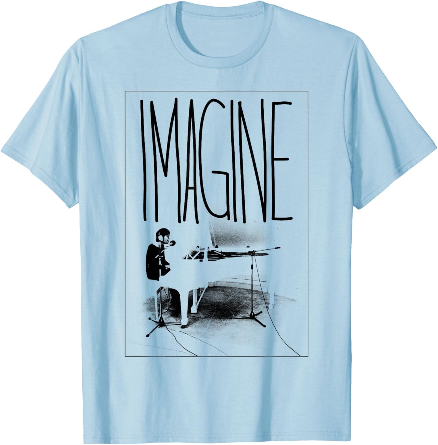 John Lennon - Piano T-Shirt - T-Shirt | Light Blue
