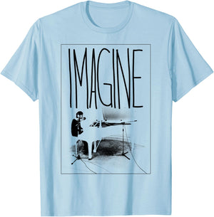 John Lennon - Piano T-Shirt - T-Shirt | Light Blue
