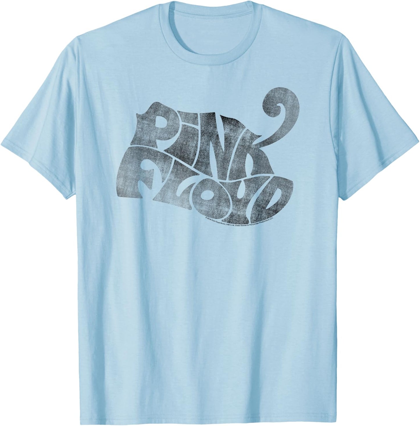 Pink Floyd Pink Logo T-Shirt - T-Shirt | Light Blue