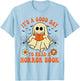 It's A Good Day To Read A Horror Book Lovers Halloween Ghost T-Shirt - T-Shirt | Light Blue