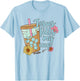 Jesus Fills My Cup Christ Ice Coffee Bible Flower Apparel T-Shirt - T-Shirt | Light Blue