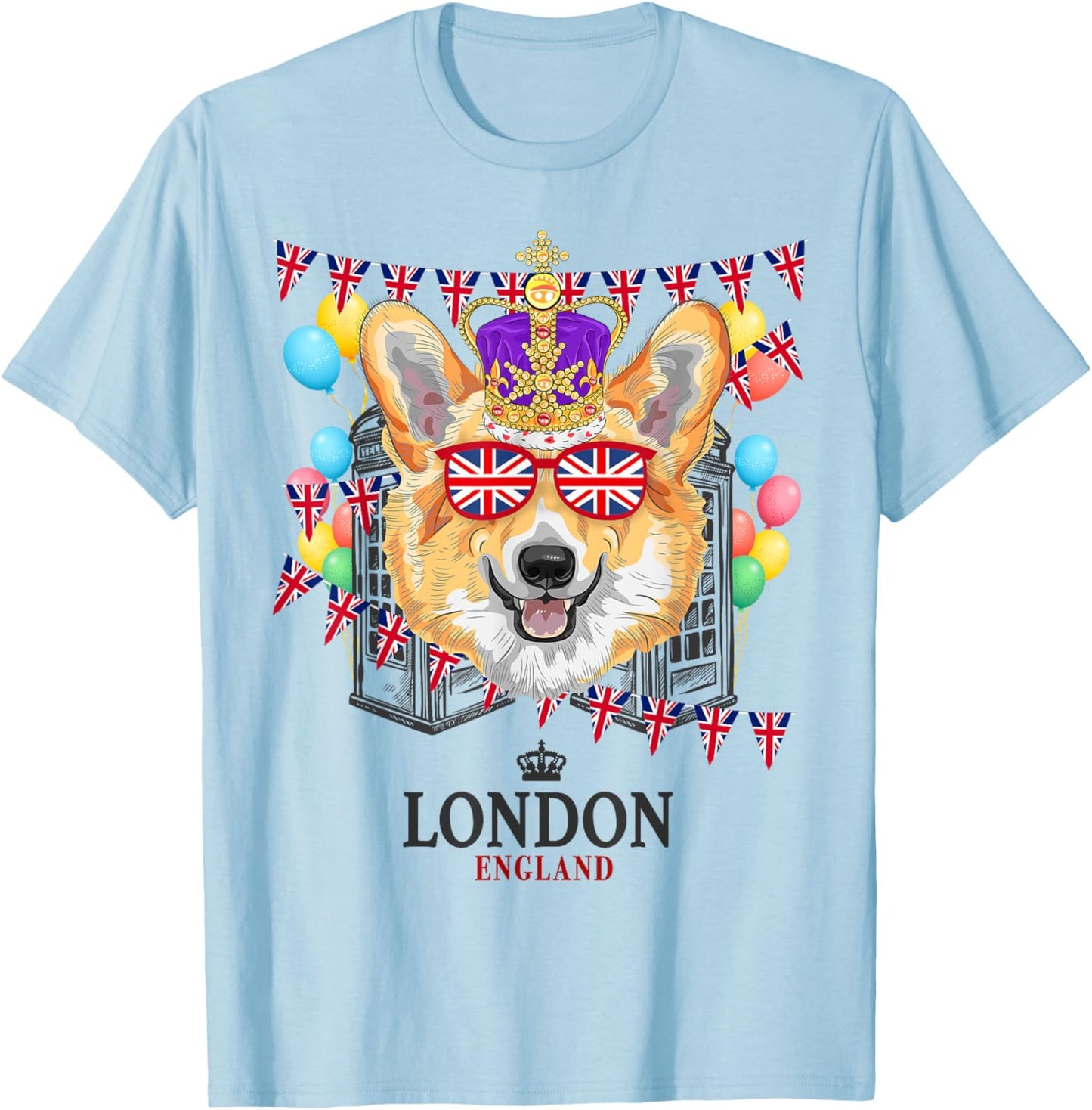 London Souvenirs Idea For Kids & English British Memorabilia T-Shirt - T-Shirt | Light Blue