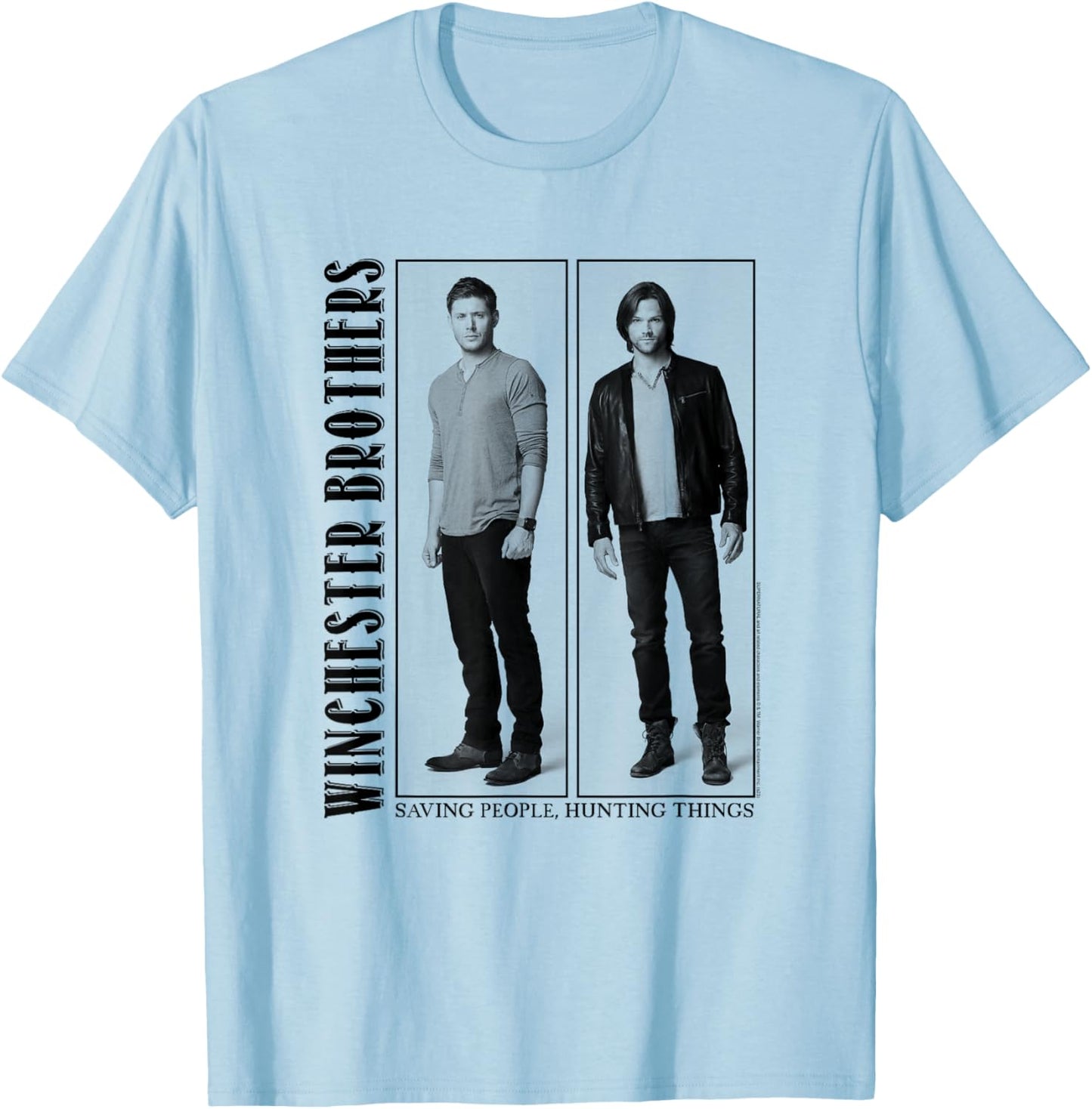 Supernatural Winchester Brothers Frames T-Shirt - T-Shirt | Light Blue