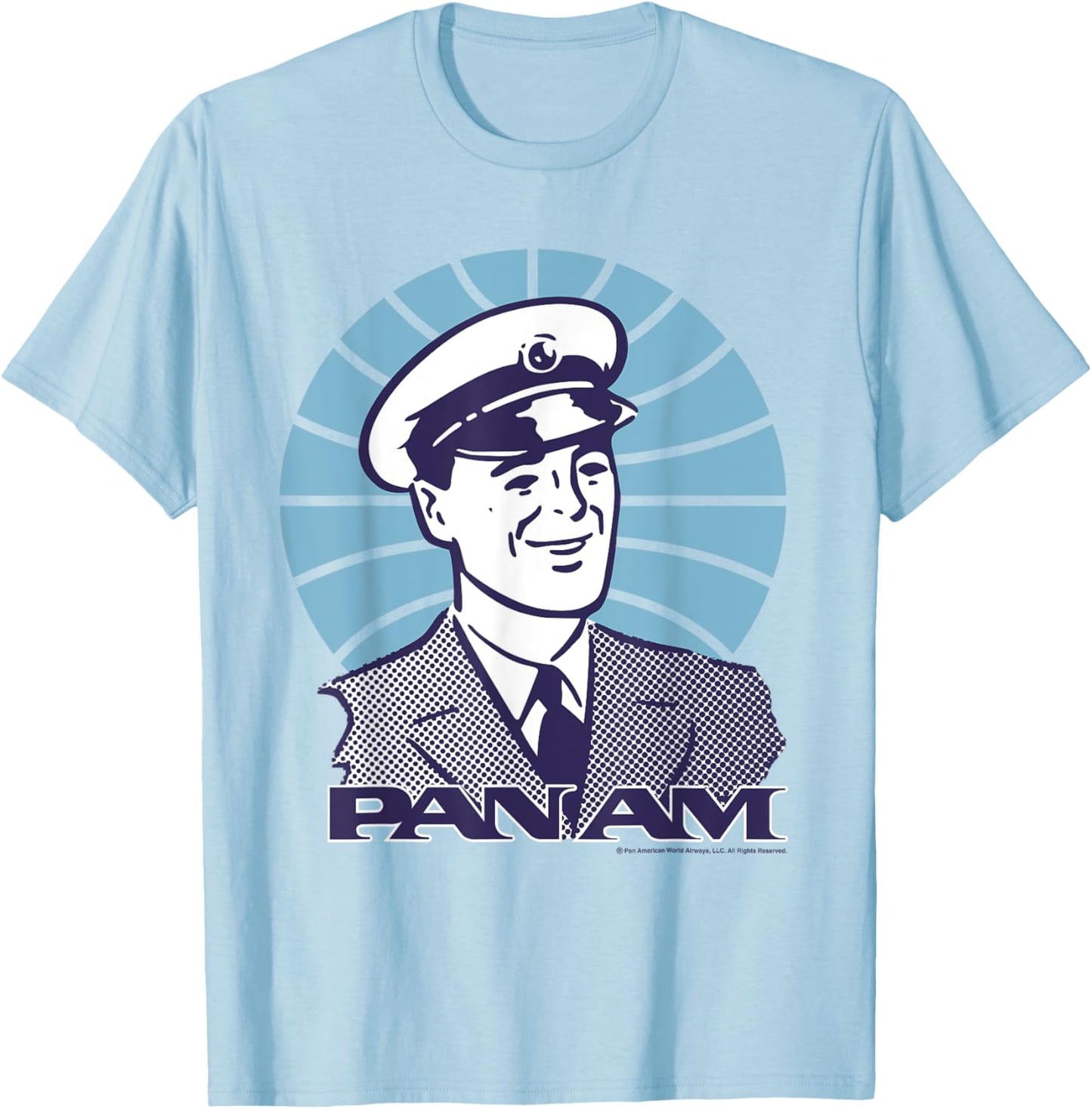 Pan Am Pilot Smile T-Shirt - T-Shirt | Light Blue