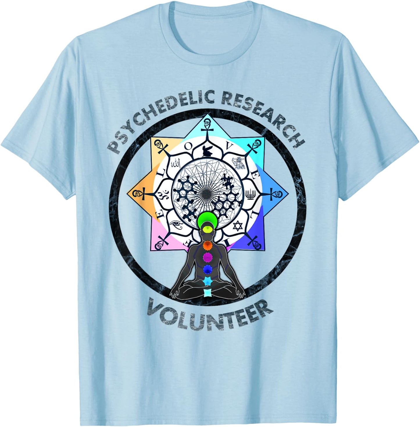 Funny-psychedelic-research-volunteer T-Shirt - T-Shirt | Light Blue