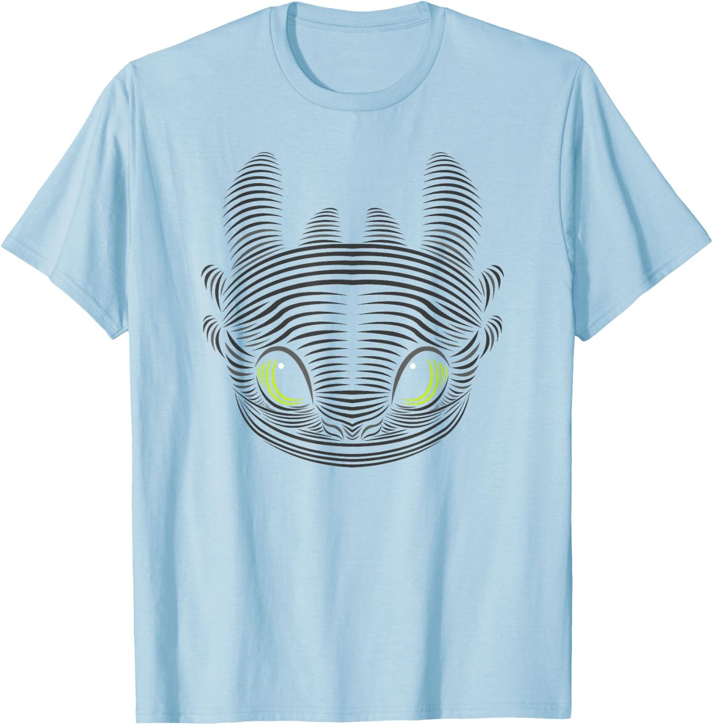 How to Train Your Dragon 3 Hidden World HD Toothless T-Shirt - T-Shirt | Light Blue