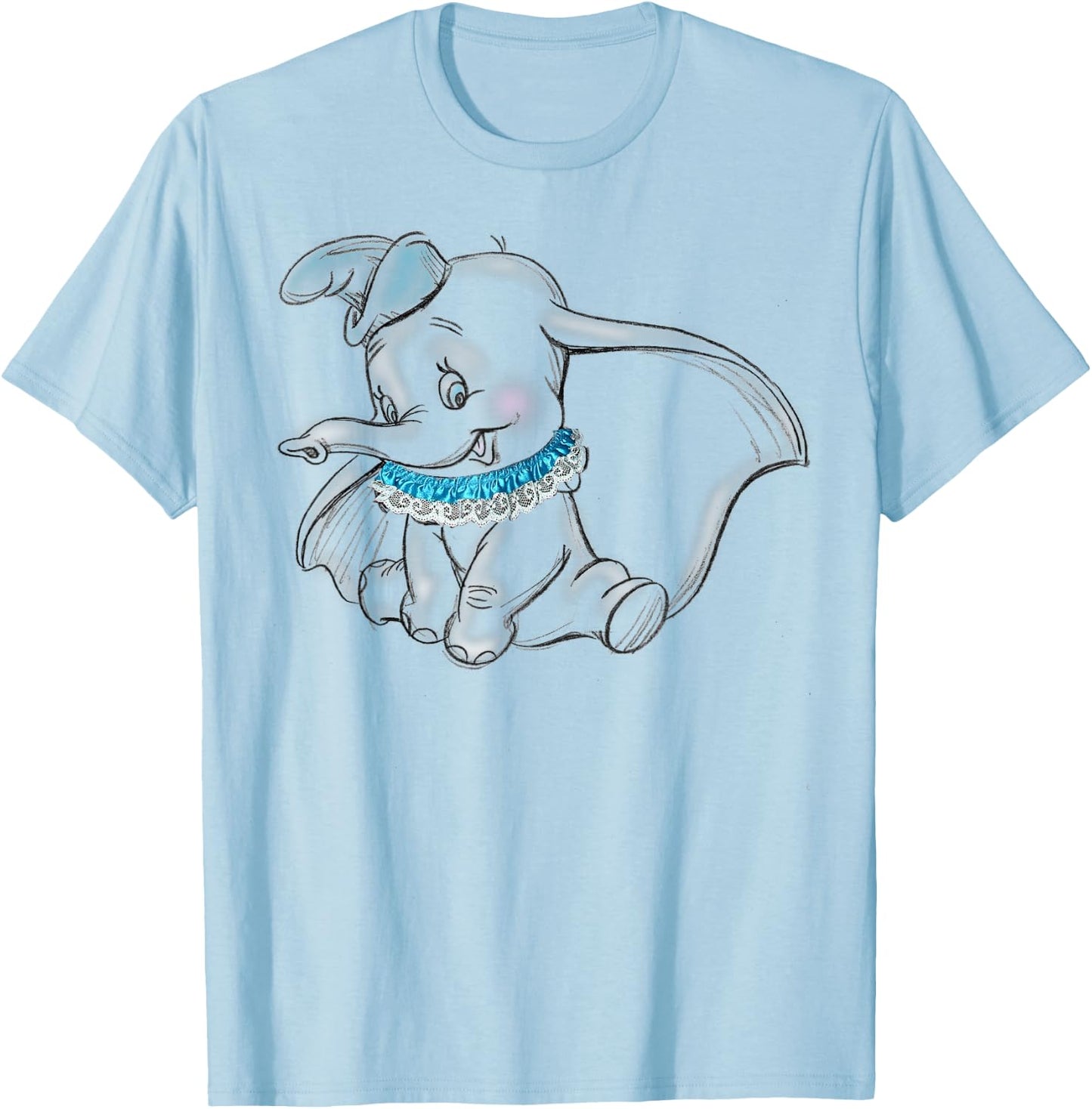Dumbo - Sitting Dumbo T-Shirt - T-Shirt | Light Blue