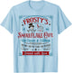 Old Fashioned Frosty's Snowflake Cafe Coffee Lovers Xmas T-Shirt - T-Shirt | Light Blue