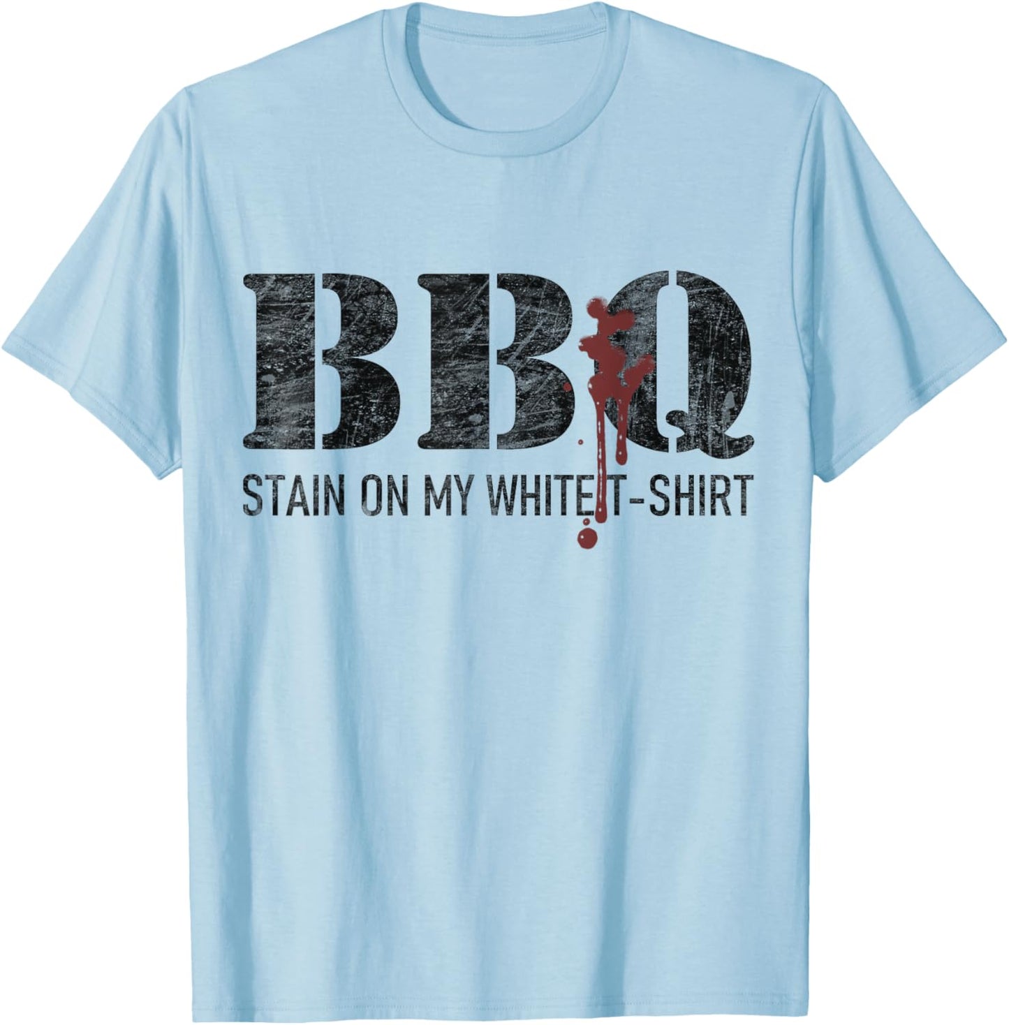 Barbecue stain on my white T-Shirt - T-Shirt | Light Blue