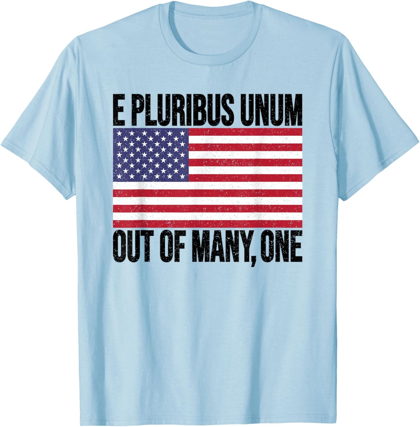 E PLURIBUS UNUM USA FLAG Men T-Shirt - T-Shirt | Light Blue