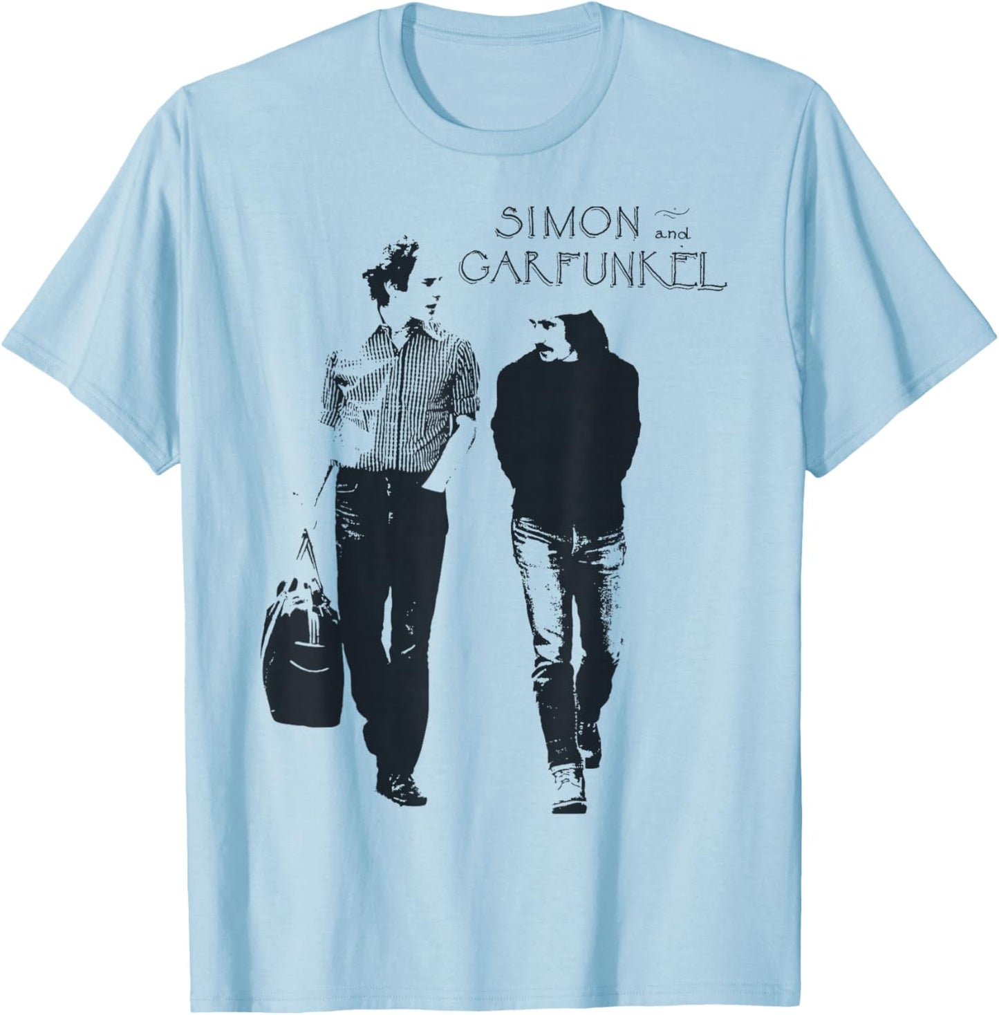 Simon & Garfunkel - Walking T-Shirt - T-Shirt | Light Blue