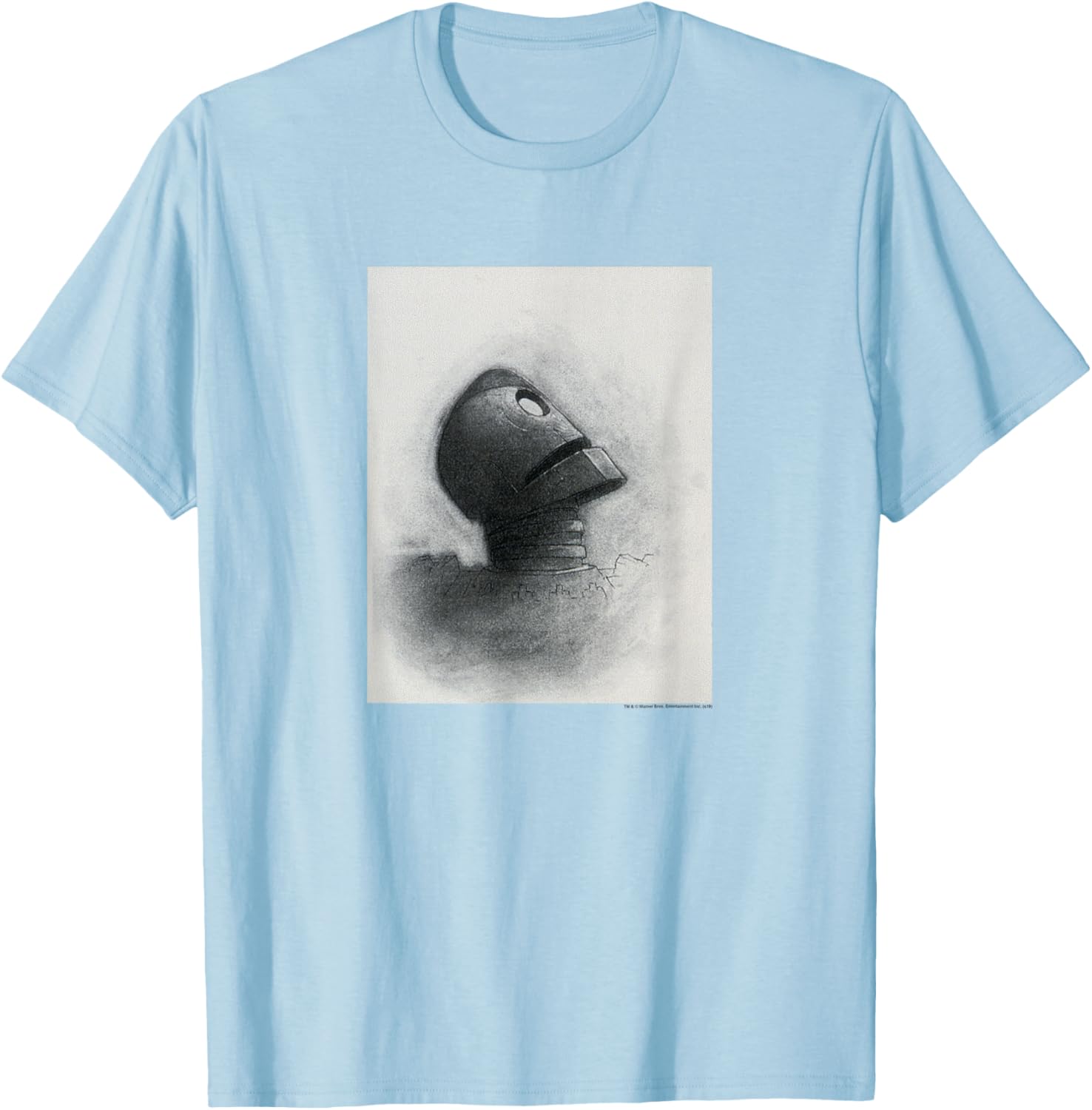 The Iron Giant Looking Up T-Shirt - T-Shirt | Light Blue