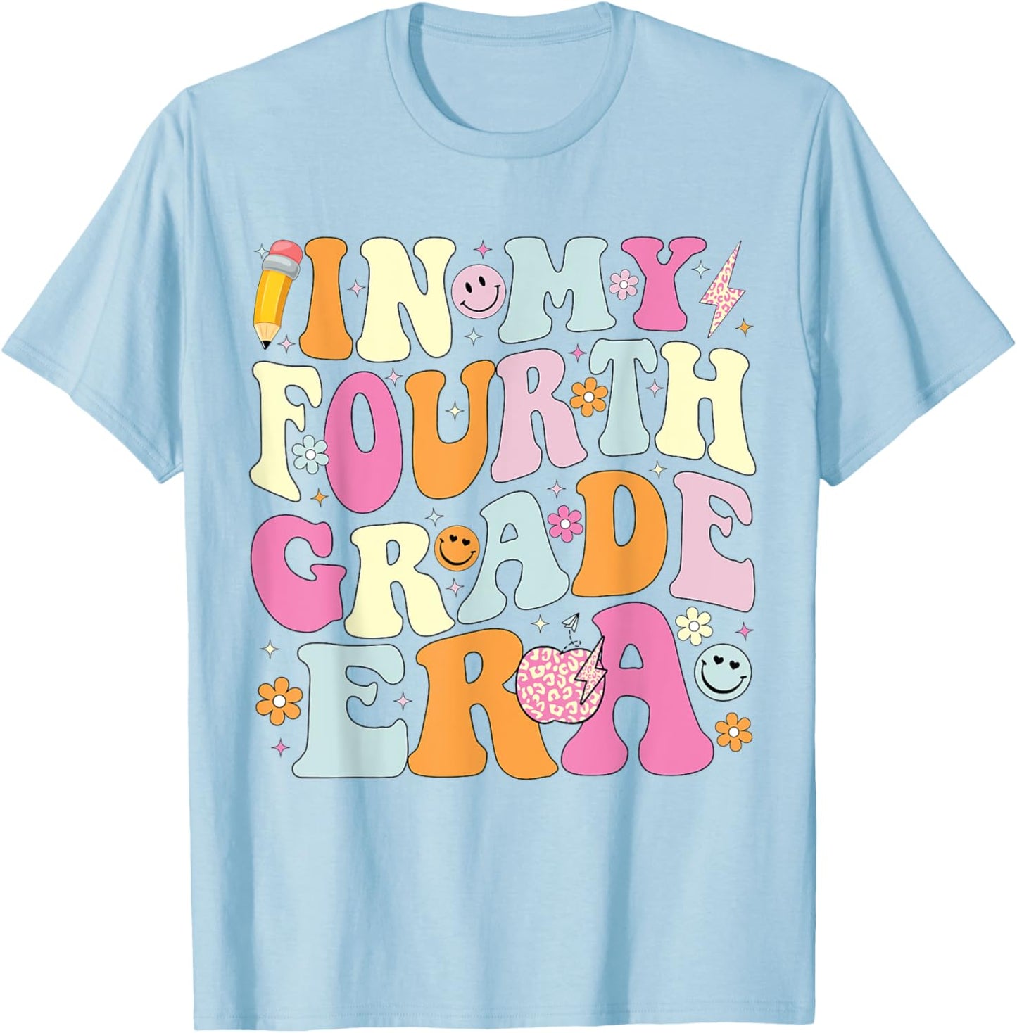 In My Fourth Grade Era 4th Grade Teacher Back to School Women Kids T-Shirt - T-Shirt | Light Blue