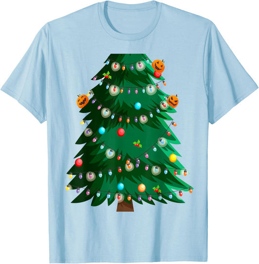 Christmas Tree Costume Idea For Adults & Christmas Tree T-Shirt - T-Shirt | Light Blue