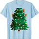Christmas Tree Costume Idea For Adults & Christmas Tree T-Shirt - T-Shirt | Light Blue