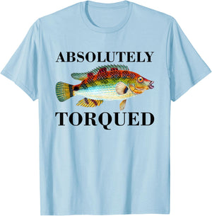 Absolutely Torqued Fish T-Shirt - T-Shirt | Light Blue