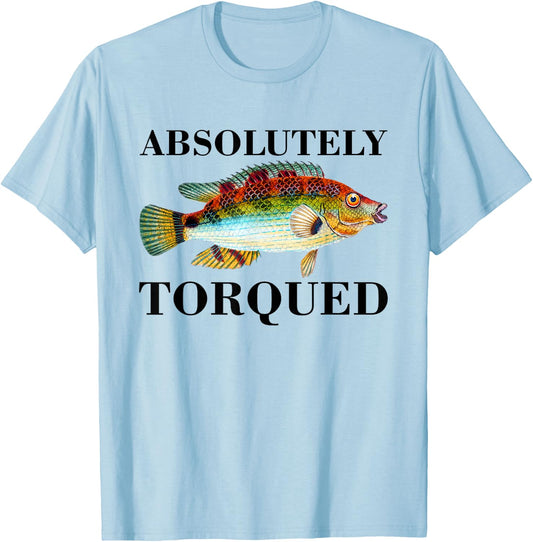 Absolutely Torqued Fish T-Shirt - T-Shirt | Light Blue