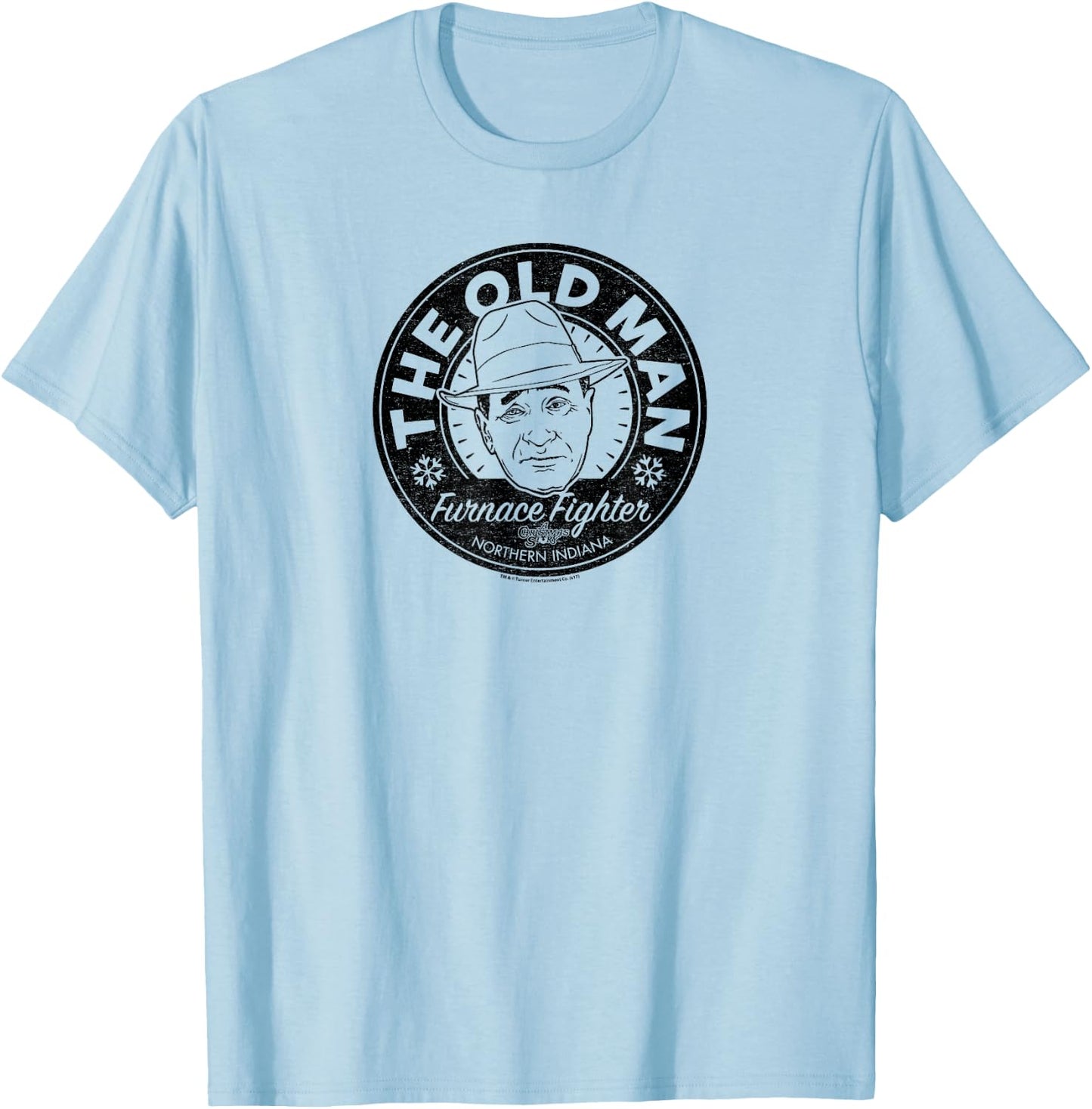 A Christmas Story The Old Man T-Shirt - T-Shirt | Light Blue