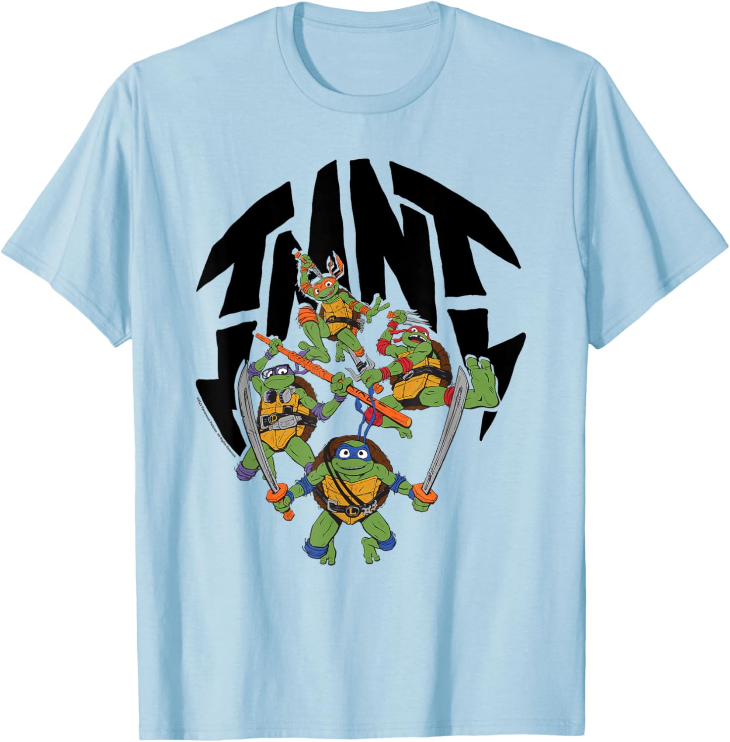 Teenage Mutant Ninja Turtles: Mutant Mayhem Turtle Shell T-Shirt - T-Shirt | Light Blue